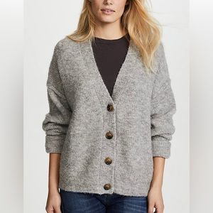 AG Chunky Grey Cardigan Sweater